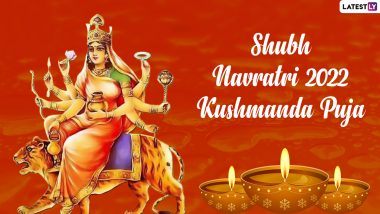 Navratri 2022 Greetings for Kushmanda Puja: WhatsApp Messages, SMS, Kushmanda Devi Images and HD Wallpapers To Send on Day 4 of Sharad Navratri